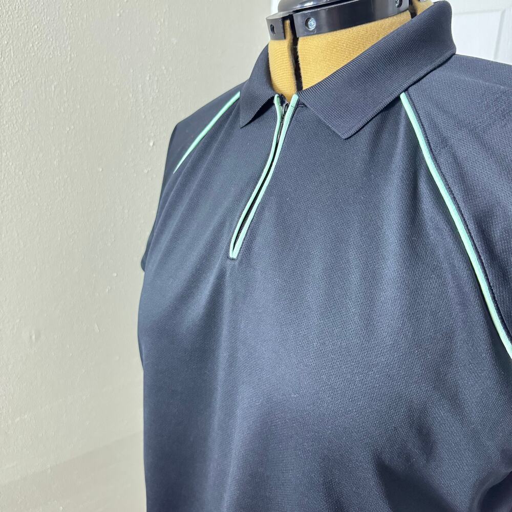 EP Pro Tour Dry Golf Polo Shirt XL 1/4 Zip Performance Raglan Short Sleeve - Picture 3 of 13